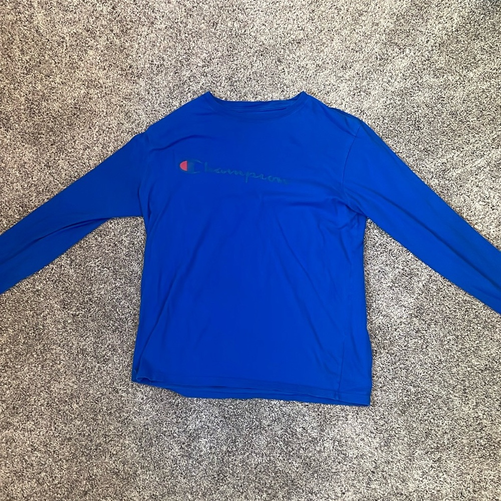 Blue Champion Long-sleeve Shirt